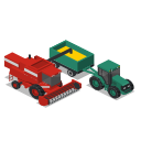 Due modelli di macchine agricole